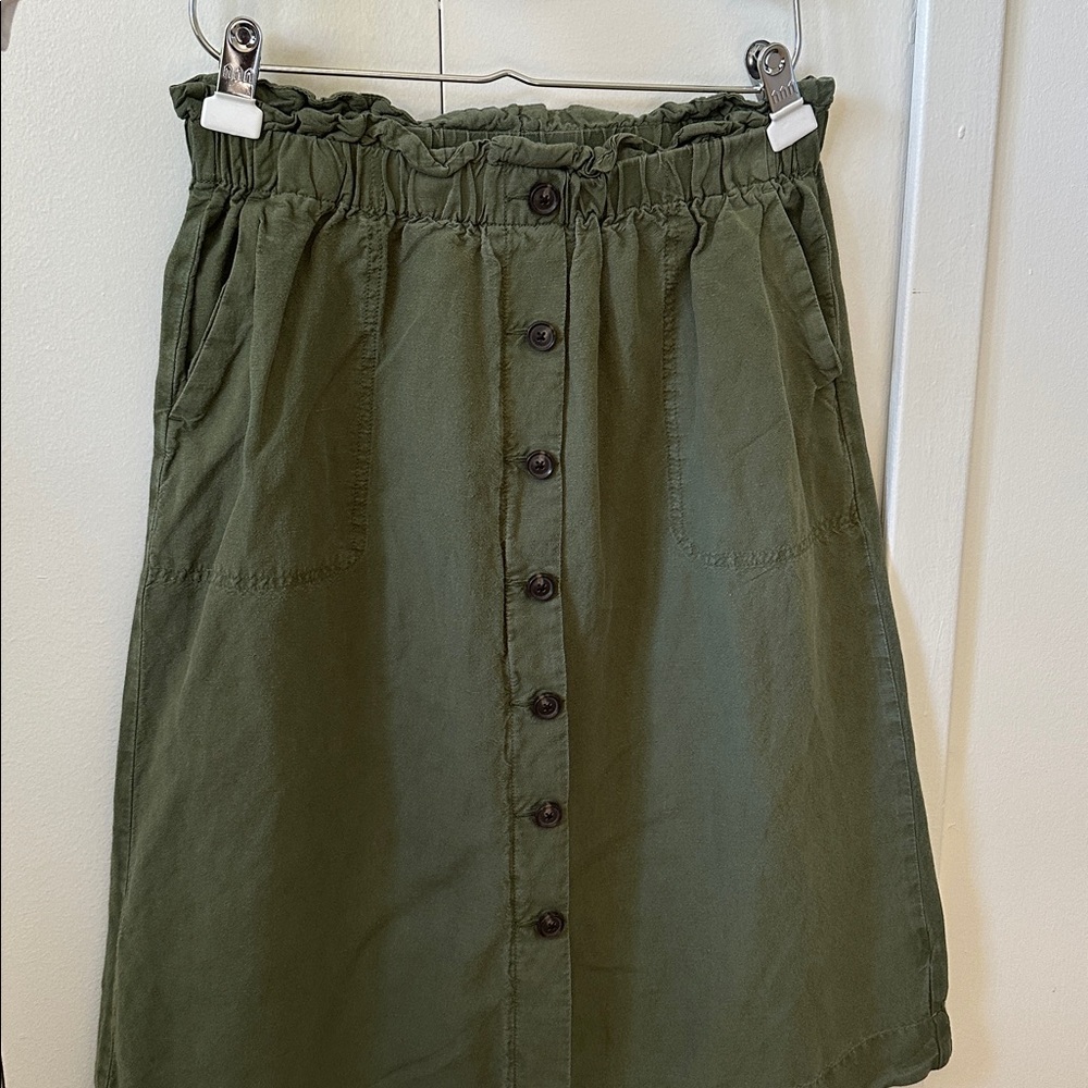 Madewell Olive Green Skirt size small